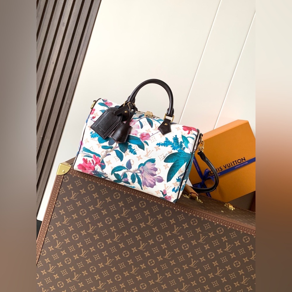 Louis Vuitton Speedy 30 Floral Monogram Bag